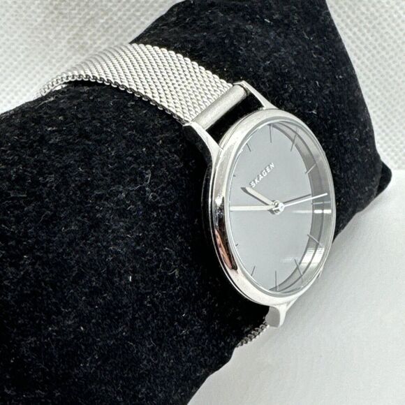 Skagen Anita SKW2410 Women Silver Stainless Steel Mesh Analog Dial Watch JNA575 main image 11